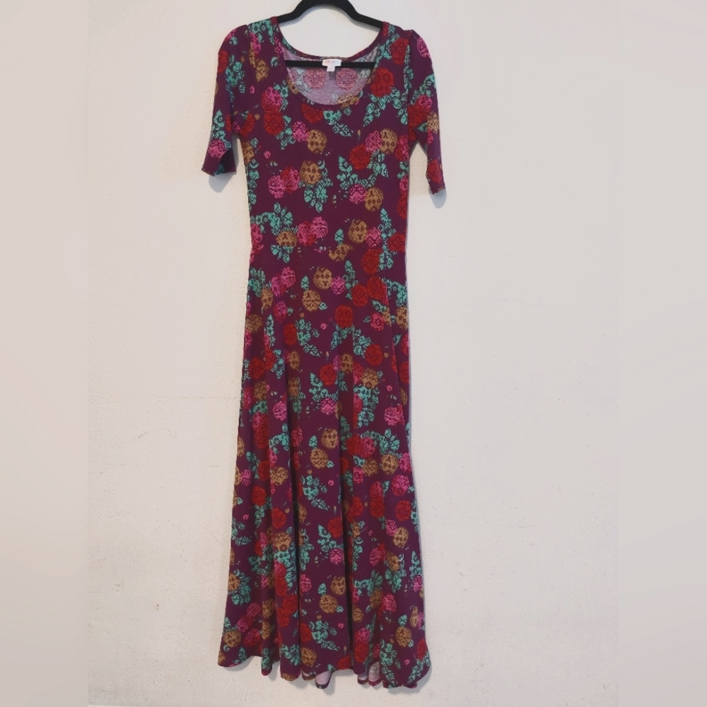 Purple 1/2 sleeve dress